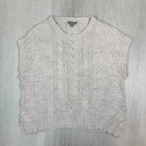 Suzanne Grae Womens Cable Knit Oversized Vest Size medium - Picture 1 of 9