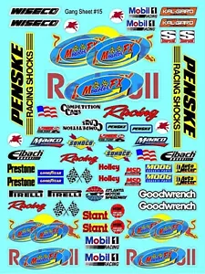 CLEAR MatteVinyl Sticker Sheet-R/C MODEL Decal Fits 1/24-1/16 Scale DIE CUT-Peel - Picture 1 of 18