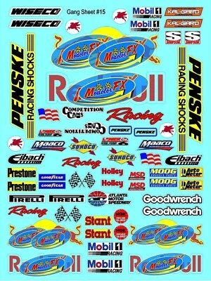 CLEAR MatteVinyl Sticker Sheet-R/C MODEL Decal Fits 1/24-1/16 Scale DIE CUT-Peel - Image 1 of 4