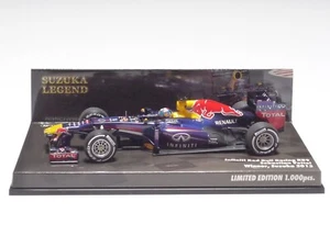 MINICHAMPS 1:43 RED BULL RB9 S. VETTEL Winner, Suzuka 2013 SUZUKA LEGEND - Picture 1 of 4