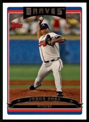2006 TOPPS #584 JORGE SOSA ATLANTA BRAVES - Image 1 of 2