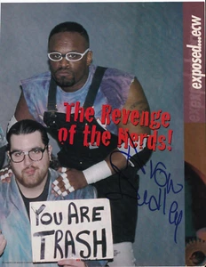 Steve Corino / D-Von Dudley REAL hand SIGNED Mag Pinup Photo COA ECW NWA - Picture 1 of 3