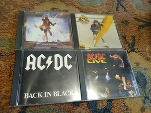 AC/DC CD Lot of 4 BACK IN BLACK, Blow Up Your Video , High Voltage, Live, Rock - Picture 1 of 8