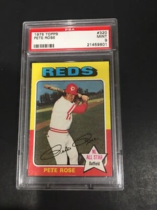 1975 TOPPS PETE ROSE, #320, PSA 9, CENTRATO, FASCIA ALTA (Spedizione gratuita su 3!) - Foto 1 di 2