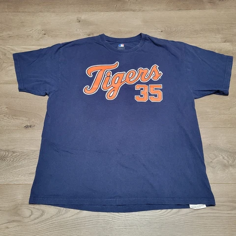 Justin Verlander Detroit Tigers Jersey Shirt Mens Extra Large Blue MLB Genuine Cover