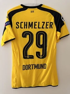 Borussia Dortmund BVB Matchworn Trikot Champions League 2016/17 Marcel Schmelzer - Bild 1 von 12
