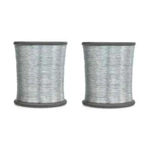 Metallic Zari Thread For Embroidery Sewing & Jewelry Making 0.1 MM Pack of 2 - Picture 1 of 139
