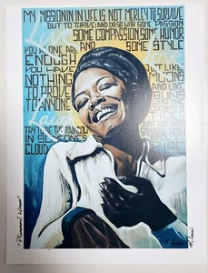 K.O. Lewis 'Phenomenal Woman' (Maya Angelou) Quote Hand-Signed Print 8.5"x11" - Picture 1 of 5