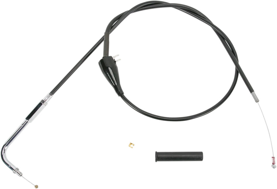 Cable Crucero Vinilo Negro Drag 46" con Codo 90º 02-07 Harley Davidson Road King Foto 1 de 1