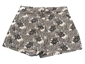 JANIE AND JACK Black and White Floral Shorts Size 12 - Picture 1 of 8