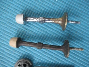 Lot of 2 Vintage Screw-in Door Stoppers - Picture 1 of 5