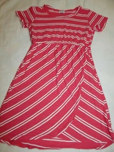 Splendid Girls size 6 Pink and White Striped Super Soft Dress PIMA AND MODAL - Picture 1 of 5