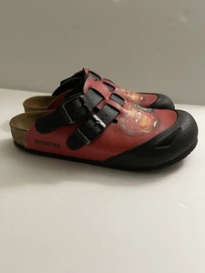 Birkenstock Boys Kay Birko-Flor Narrow Fit Sandals Cars Red Size 33 2-2.5 - Picture 1 of 12