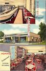 1954, Adams Restaurant, RAWLINS, Wyoming Linen Advertising Postcard - Curt Teich