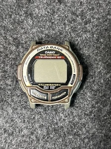 Casio Data Bank DB-34H Módulo 1600 Telememo 30 Cuarzo Reloj Cara Solo De Colección - Imagen 1 de 5