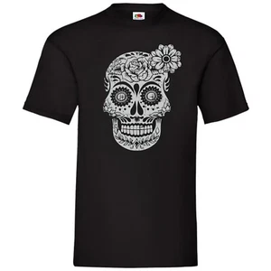 Skull Mask Day Of The Dead T-Shirt Gift - Picture 1 of 2