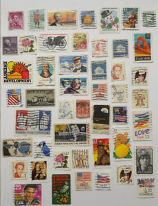 United States USA Lot x 50 Used Stamps 1970´s-80´s Very Nice Lot Postage Stamps