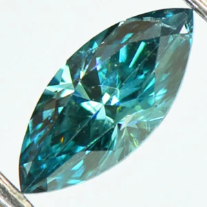 Marquise Form Diamant lose ausgefallen blau Farbe VS2 zertifiziert verbessert 0,46 Karat - Bild 1 von 8