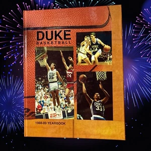 Duke University Basketball Yearbook 1988-89 Krzyzewski Blue Devils - Picture 1 of 2