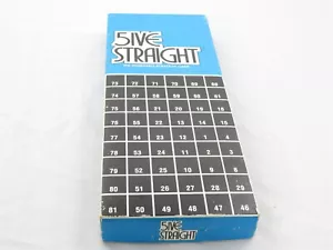 Vintage 1968 COMPLETE 5ive Five Straight Line Pegboard Strategy Board Game - Picture 1 of 7