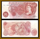 Great Britain (England) 10 Shillings, 1966-1970 P-373b Queen Elizabeth II (XF)