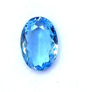 12x8 mm Natural Aquamarine Oval Cut 2.85 CTS Faceted Loose Certified Gemstone - Picture 1 of 8