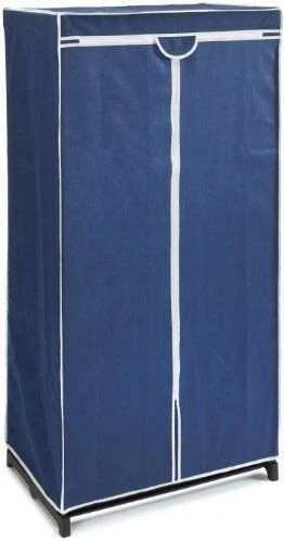 WENKO Kleiderschrank Air - Blau, 150 x 75 x 50 cm