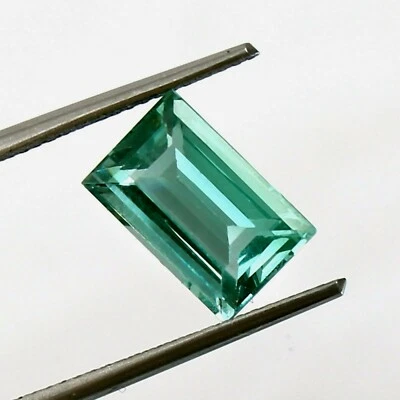 AAA Natürlich Brasilianischer Grün Paraiba Turmalin Lose Smaragd Schliff - Bild 1 von 4