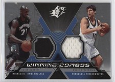 2005-06 SPx Winning Combos Materials Kevin Garnett Wally Szczerbiak #WC-GS HOF