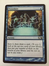 MTG Magic The Gathering - Preordain - M11 - LP