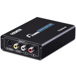 3RCA AV CVBS Composite & S-Video R/L Audio to HDMI Converter Adapter Support ... - Picture 1 of 7