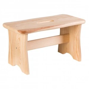 Axentia Hocker Fußbank Kiefernholz 40x22x20 cm Natur 115924 Blumenhocker - Bild 1 von 6