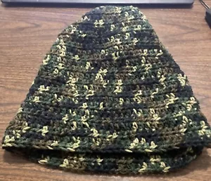 Home Made Camouflage Benie Winter Tobagon Hat Hunting Skiing Sz. L/XL NEW USA - Picture 1 of 2