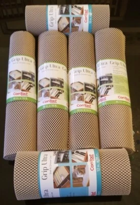 (6) Rollos Gruesos No Adhesivos Fácil Estante Agarre Forro para Cajón de Cocina  Foto 1 de 4