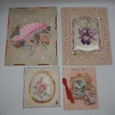 Mother's Day Lot of 4 Greeting Cards some Oversized & Polish
