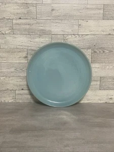 Plato de cena Fire King Delphite azul turquesa 10" años 50 vintage utensilios para horno - Imagen 1 de 11