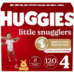 Huggies Little Snugglers Diapers Huge Pack - Size 4 (120ct) - Picture 1 of 14