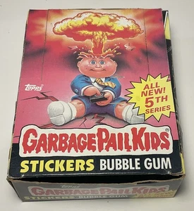 1986 Topps Garbage Pail Kids original 5th Series 5 empty wax box (no packs) - Picture 1 of 2