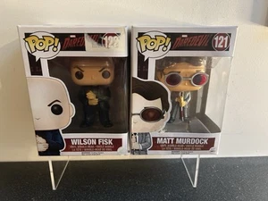 Daredevil Wilson Fisk (Kingpin) & Matt Murdock Funko Pop! #121 & #122 Figure - Imagen 1 de 12