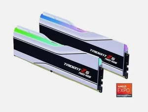 G.Skill Trident Z5 Neo RGB 32GB 2 x 16GB DDR5 6000MT/s CL30 White Desktop Memory - Picture 1 of 3
