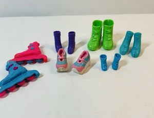 Barbie Doll Snow Winter Sport Skiing Green Ski Boots - Picture 1 of 6