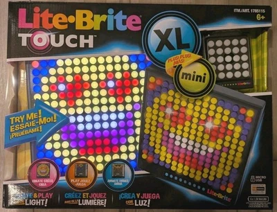 Paquete combinado Lite Brite Touch Xl Plus Mini Hasbro para niños potencia creativa de juego de vacaciones Foto 1 de 2