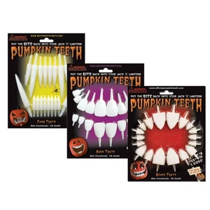 Halloween Kürbis Schnitzset - für Ihre Jack O' Laterne (weiß - 18 Fangzähne, 18... - Bild 1 von 8