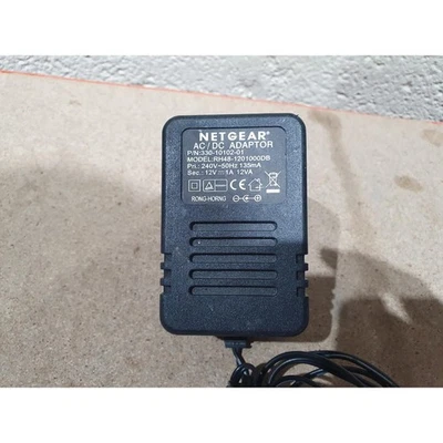 Netgear RH48-1201000DB Power Supply AC/DC Adapter Black 12-Volt 1A UK Wall Plug - Image 1 of 4