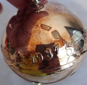 Wallace Silversmiths Silver Plated Sleigh Bell Ornament 1987 Annual Christmas - Picture 1 of 13