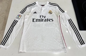 Real Madrid Home football shirt 2014 Soccer Long Sleeve #89 Pupo Mens Sz S - Picture 1 of 18