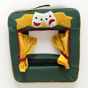 VTG Puppet Show Theatre, 25 finger puppets Puppetry Stage Storytelling Thespian - Picture 1 of 13
