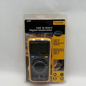 New Fluke 15B+ 600V Cat III Digital Multimeter - Picture 1 of 2