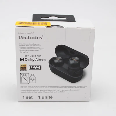 Technics EAH-AZ100P-K Wireless Noise Cancelling Earbuds Black - Image 1 of 4