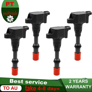 4pcs 30520-PWA-003 Ignition Coil For Honda Jazz Honda Civic VII 1.3L L13A1 LDA1  - Picture 1 of 7